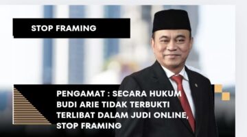 Pengamat Menilai Budi Arie Justru Yang Berani Sikat Jutaan Situs Judo,STOP framing
